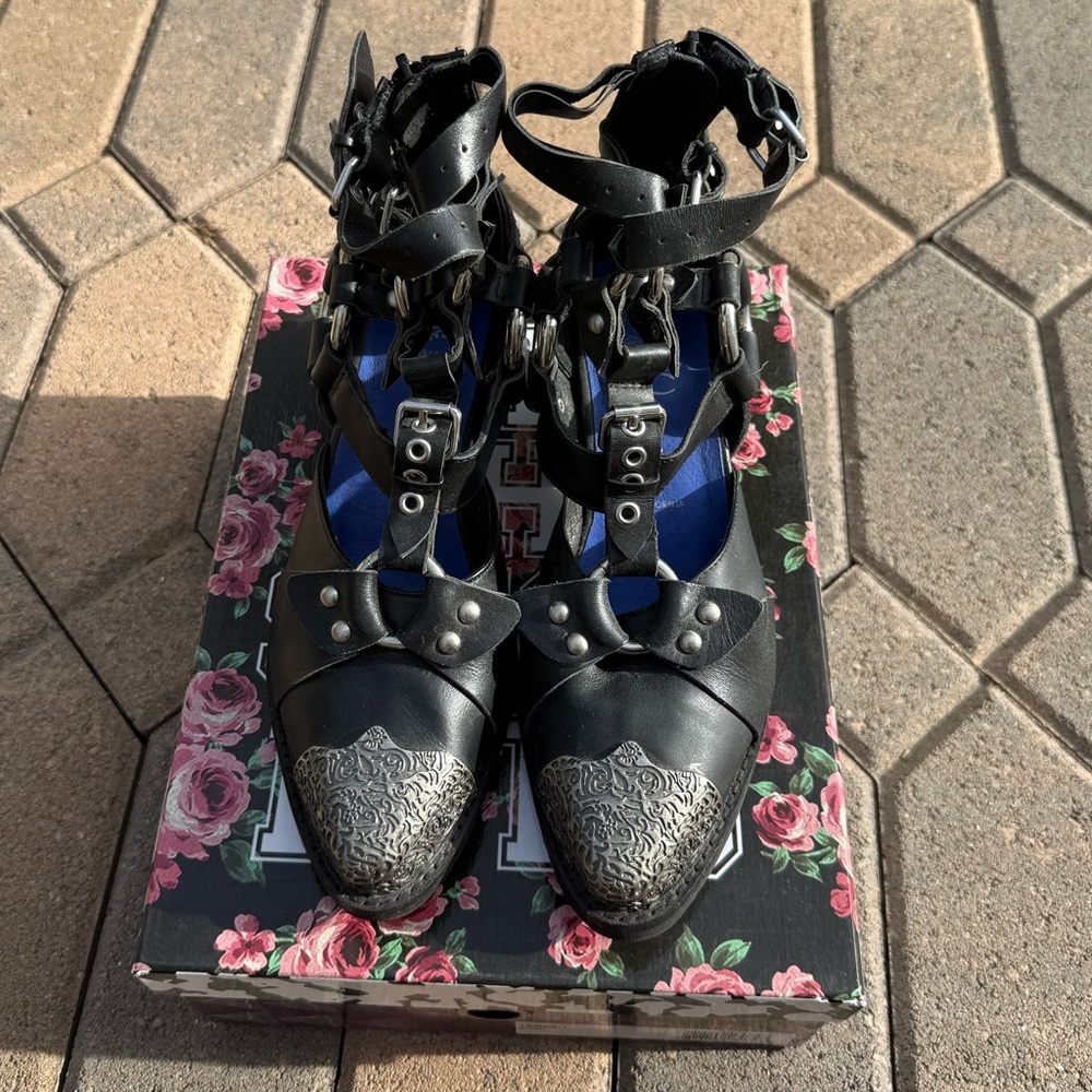 Rare Jeffrey Campbell Temeku Ankle Boots - Picture 3 of 5